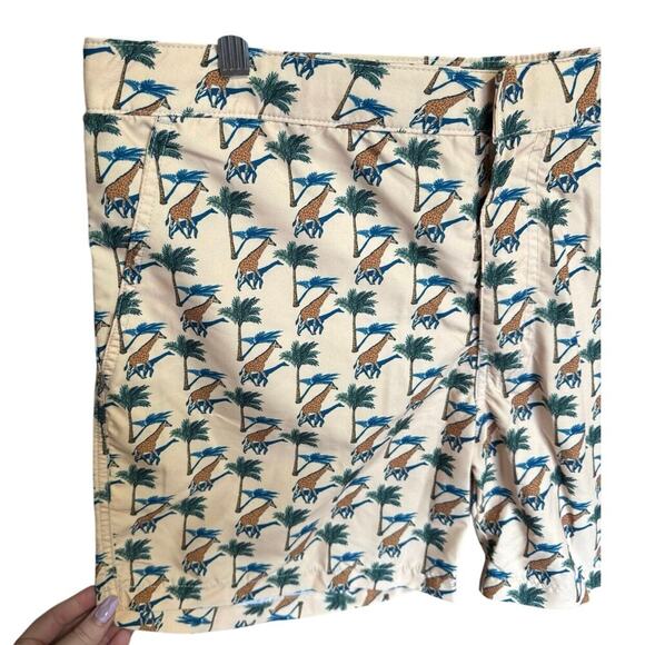 Retromarine Banana Republic NWT Swim Shorts Giraffe Print Mesh Lining Size XL - Picture 3 of 13